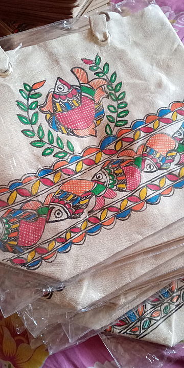 Madhubani painting lediz bag uploaded by Kalanidhi mithila madhubani paintin on 8/15/2020