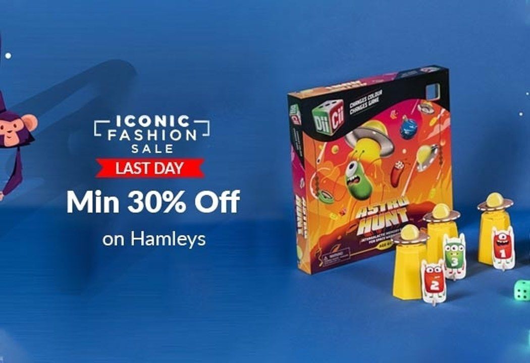Post image Ajio Iconic Fashion Sale is LIVE! 
Get Min 30% Off on Hamleys 

EXPLORE NOW!
https://ekaro.in/enkr20210621s3091153