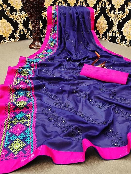 Post image 🆕   *NEW TRADISIONAL DESIGN* 🆕

🤩🤩 Kashmir work🤩🤩
🤩 SAREE FABRIC : 👉🏻 *SOFT  MOSS CHIFFON CLOTH* 
 

🤩 WORK : 👉🏻 *MULTI EMBROIDERY ACRYLIC😇 THREAD WORK* with * REAL MIRROR WORK*

🤩 BLOUSE FABRIC :👉🏻 *Banglori cotton* 

Colour - 8

Ready to ship

#jkhub #jk_hub #suratcity #bridalwear #fashionstyle #sareefashion #sari #ethniclook #newdesign2020 #weddingwear #partywear #kashmiri #womensfashion #UttarPradesh #tamilnadu #Assam #Gujarat #indianwedding #onlineshopping #manufacturing #Maharashtra #bombay #karnataka