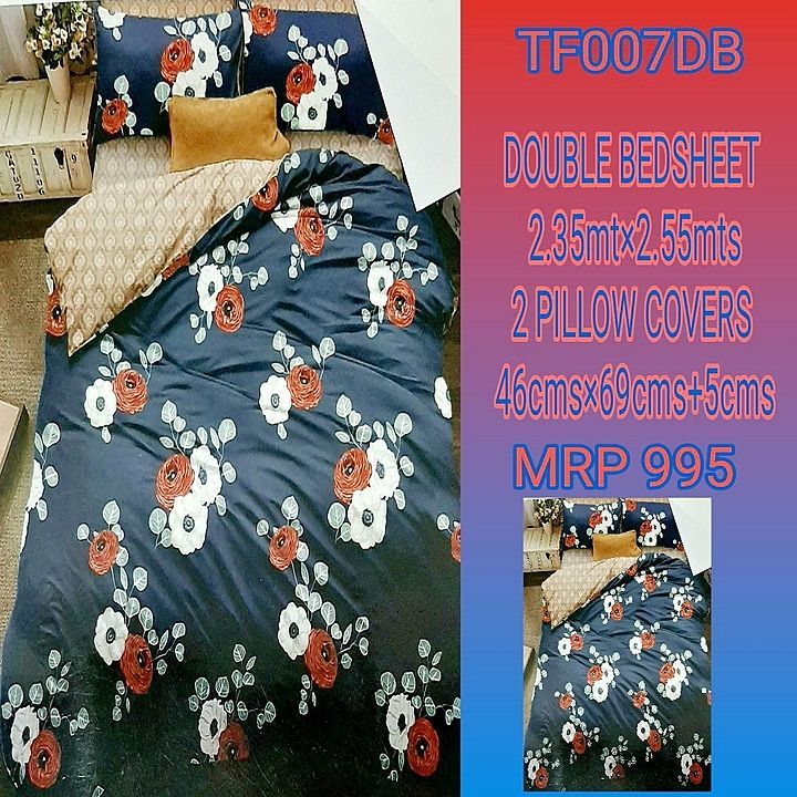DOUBLE bedsheet  uploaded by TEEYAN Fashion by suruchi  on 8/15/2020