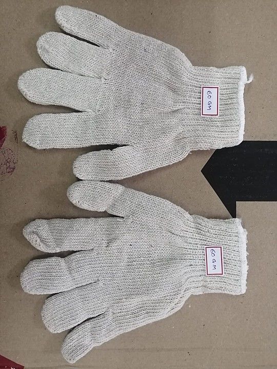 Knitted cotton gloves uploaded by Chougule Enterprisers  on 8/15/2020