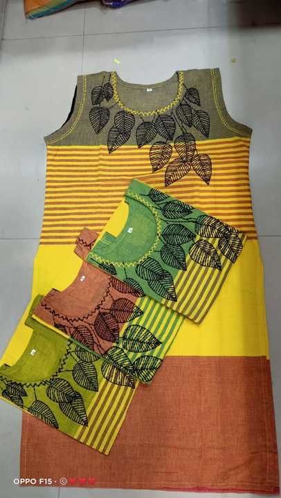 Pure cotton embroidery kurti  uploaded by business on 6/21/2021