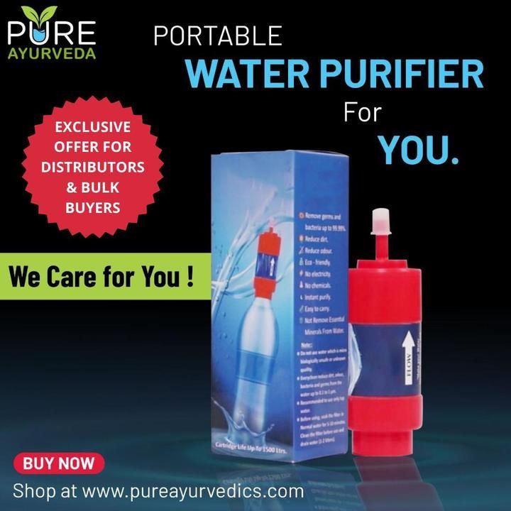 Portable Water Purifier uploaded by Pure Ayurveda on 6/21/2021