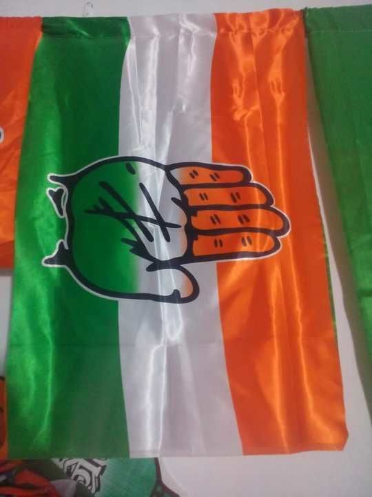 Congress satin flag uploaded by KOMAL PRINT on 6/21/2021