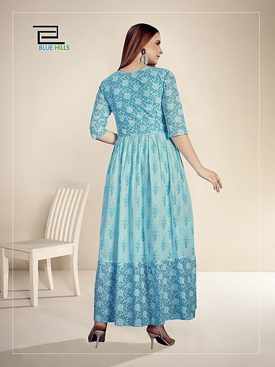 Heavy cotton gown with print uploaded by business on 8/15/2020