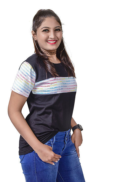 Stylish t-shirt for women uploaded by THALASI KNITFAB on 8/15/2020