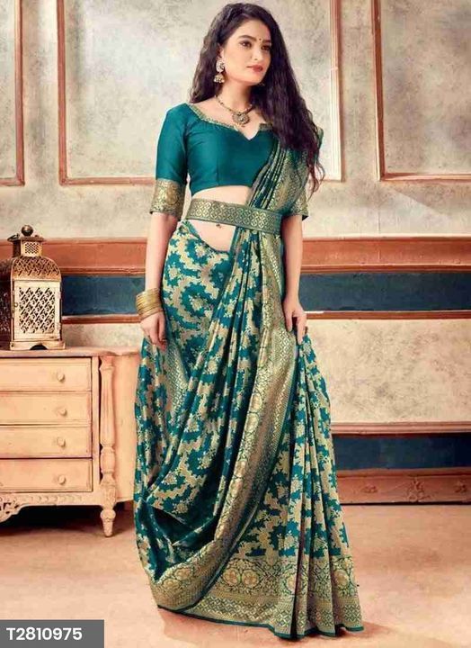 Post image *Turquoise Banarasi Silk With Jari Work Designer Saree*
*Product Detail**Fabric Saree:* Banarasi Silk*Blouse Fabric:* Banarasi Silk*Saree Pattern:* Self Design*Blouse:* Ranning Blouse*Saree Occasion:* Weddinq &amp; Festive	*Border:* Woven Design*Loom Type:* Handloom*Multipack:* Single*Transparency:* Yes*Blouse Color:* Maroon*Ornamentation:* Jacquard*Pallu Details:* Woven Design*Print or Pattern Type:* Woven Design*Blouse Pattern:* Woven Design*Border Width:* Small Bordern*Saree Type:* Banarasi*Size:*Free Size (Saree Lengh Size: 5.5 m, Blouse Length Size: 0.8 m) 
