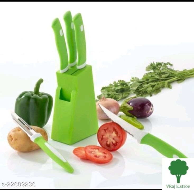 Knife set with stend uploaded by VRaj e-Store on 6/22/2021