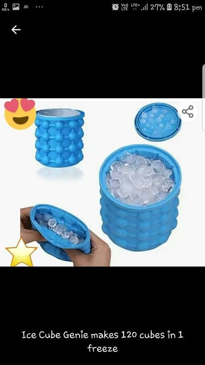 ice cube box uploaded by Bala ji Fair price Store on 6/22/2021