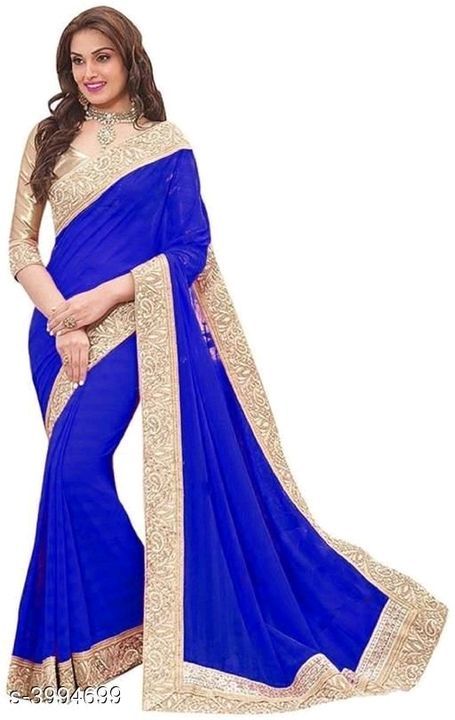 Aishani Georgette saree uploaded by business on 6/22/2021