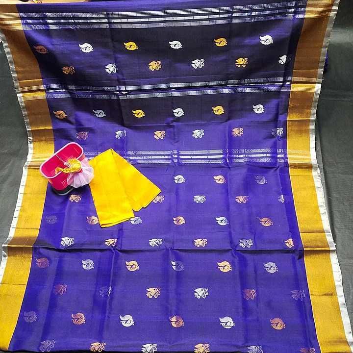 Post image Hey! Checkout my new collection called Uppada pure pattu. Topy Buta sarees.