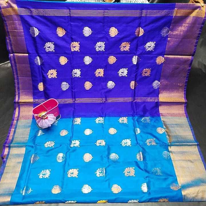 Uppada pure pattu. Topy Buta sarees  uploaded by WFH collections on 8/15/2020