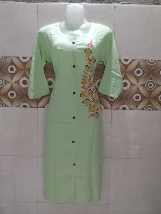 Riyon Embroidery kurti uploaded by business on 6/22/2021