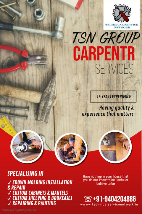 Carpenter uploaded by Technical service network on 6/23/2021