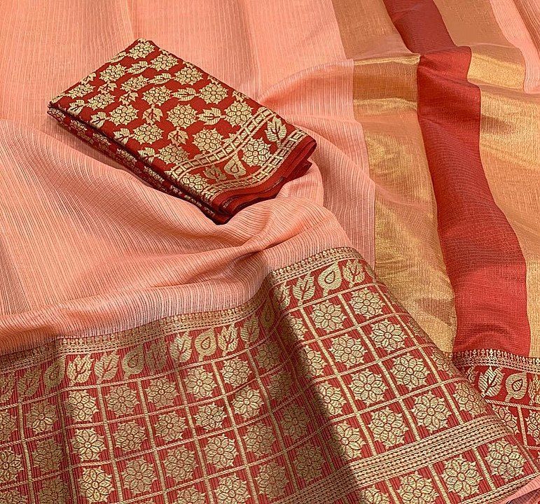 Doriya cotton saree uploaded by Shfg on 5/27/2020