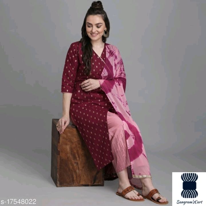 Catalog Name:*Chitrarekha Pretty Women Kurta Sets*
Kurta Fabric: Cotton
Bottomwear Fabric: Cotton
Fa uploaded by Sangram's Cart 🛒🛒 on 6/23/2021