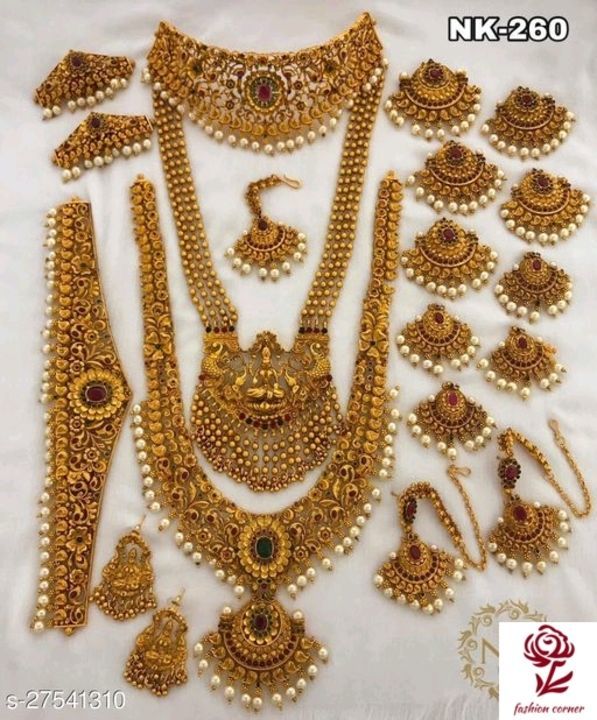 Bridal jewellery set uploaded by business on 6/23/2021