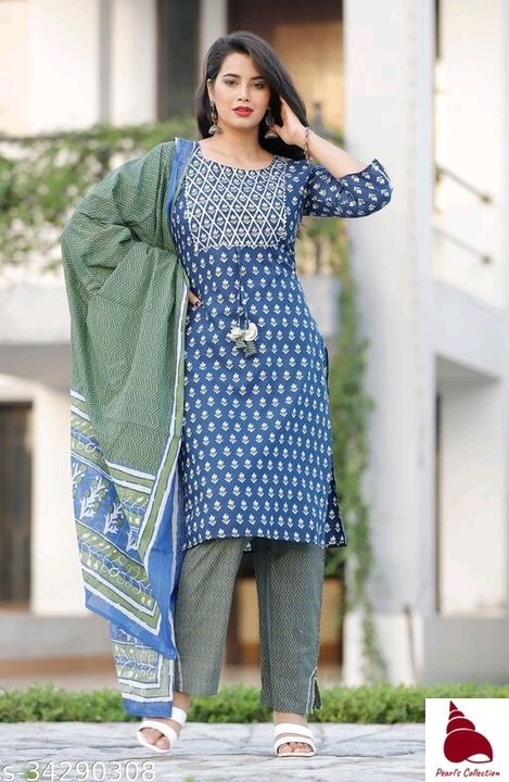Post image Catalog Name:*Trendy Rayon Kurta Sets*Kurta Fabric: RayonBottomwear Fabric: RayonFabric: Chiffon,MulmulSleeve Length: Three-Quarter SleevesSet Type: Kurta With Dupatta And BottomwearBottom Type: Pants,PalazzosPattern: PrintedMultipack: SingleSizes:XL (Bust Size: 42 in) L (Bust Size: 40 in) M (Bust Size: 38 in) XXL (Bust Size: 44 in) 
Easy Returns Available In Case Of Any Issue*Proof of Safe Delivery! Click to know on Safety Standards of Delivery Partners- https://ltl.sh/y_nZrAV3