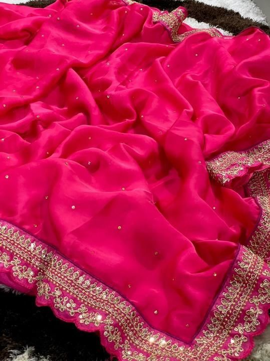 Georgett sarees uploaded by business on 6/23/2021
