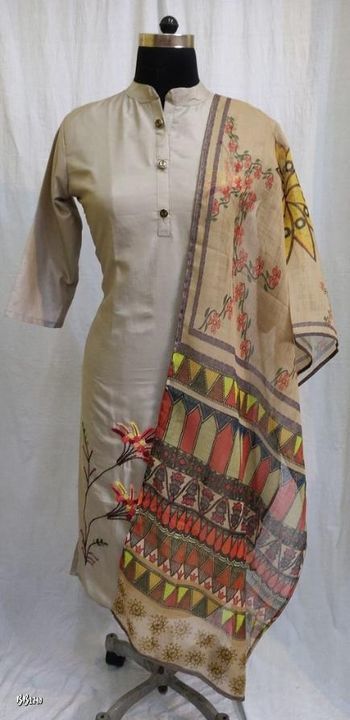 handwork kurti with dupatta uploaded by business on 6/23/2021