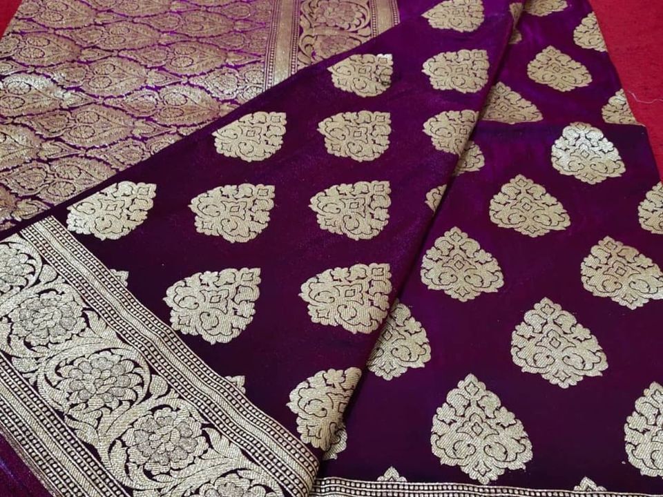 Banarasi semi katan silk Sarees  uploaded by Zeya Textiles on 6/23/2021