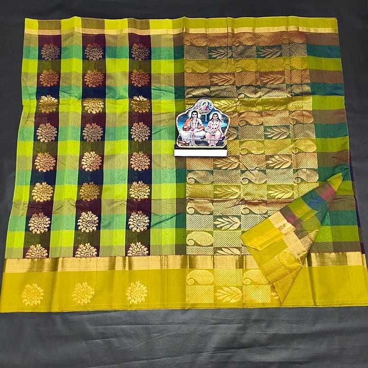 CHANDERI COTTON SAREES*

MULTI COLOR CHECKS BUTAS
WITH RICH PALLU  CONTRAST BORDER

*BEST QUALITY😍 uploaded by business on 8/16/2020
