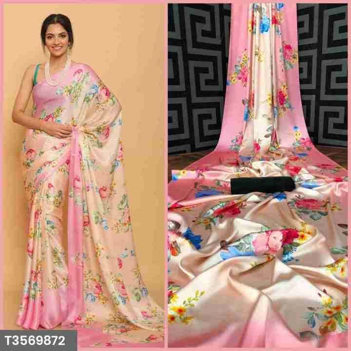 Launching A Super Demanding Floral Print Saree Collection By Maruti Creation. uploaded by S. Mondal on 6/23/2021