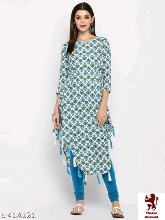 Women's Printed Cotton Kurtis uploaded by business on 6/24/2021