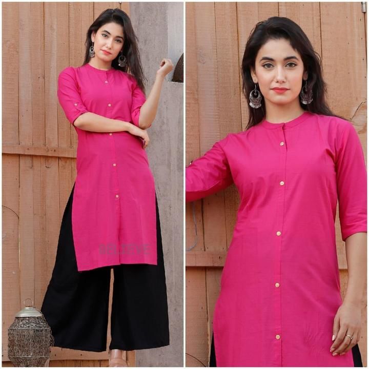 Cotton plain kurtis  uploaded by business on 6/24/2021