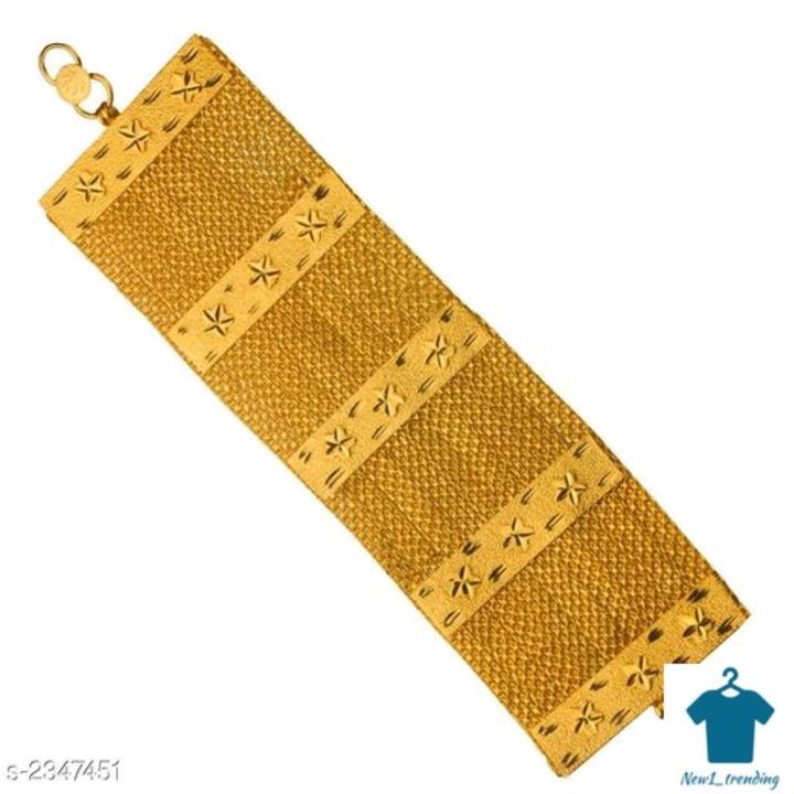 Stylish Men's Golden Brass Bracelet uploaded by New1_trending on 6/24/2021