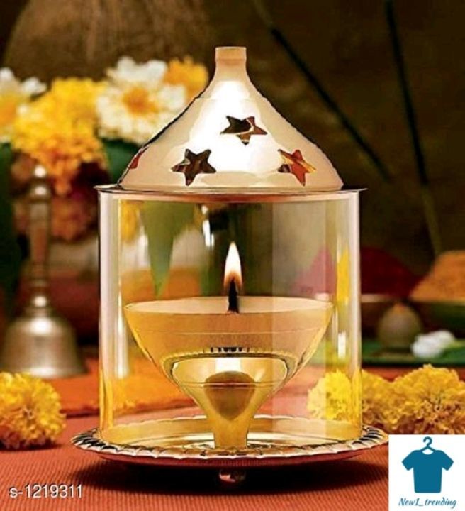 Traditional Brass and Glass Diya uploaded by business on 6/24/2021