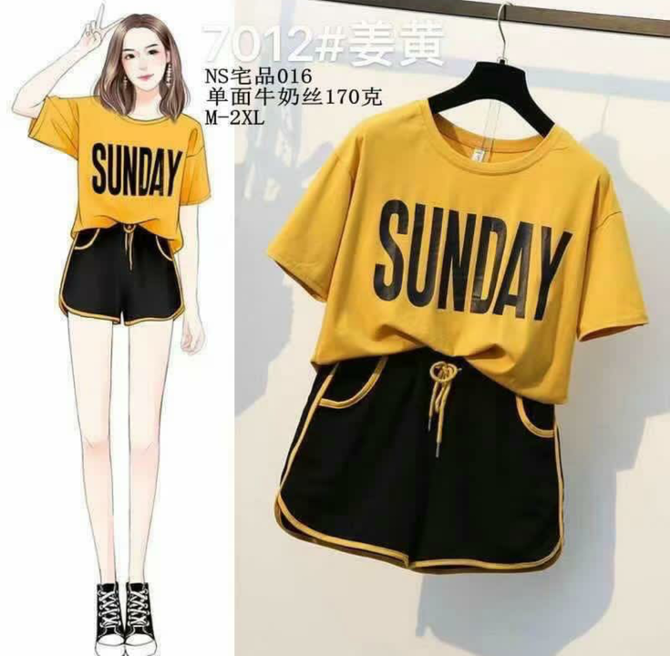 Post image *LATEST HIT SUNDAY ARTICLE*
Sunday cute shorts sets 
Imported high quality cotton blend .👍👍
Sizes M- XXL36-38-40-42-44
3 NEW TRENDING COLORS WITH SHORTS 
PRICE 650+$ 
Ready to dispatch🥰🥰