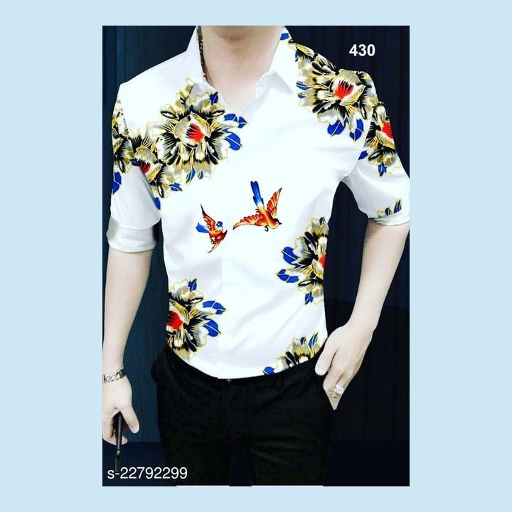 Flowers print white shirt uploaded by business on 6/24/2021