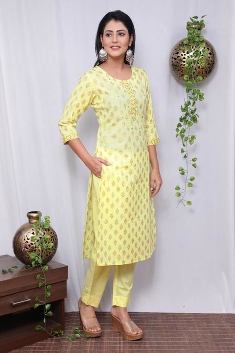 Post image 👗👗 *(AC4U NEW LAUNCH MUST BE IN YOUR WARDROBE)*👗👗*👗👗👗👗👗👗👗👗.   *Make some Space in your wardrobe... Infuse a Unique Charm to your Personality with ds beautiful Outfit*
*Casual TAJ COTTON SEQUENCE KURTI WITH PANT  assures the wearer a Perfect Fit n Comfort.. Ds Stitches Set beautified with Latest Trend and Fashion as shown*
*Ideal for Casual Kitty Parties Outings n weekend Get Togethers*
*Pair it up with Heels n Stylish Accessories... This attractive Outfit will surelly fetch You Compliments for Ur Rich Sense of Style*👗👗👗👗👗👗👗👗👗👗👗👗*Product*- *COTTON SEQUENCE KURTI WITH PANT  * *Type- Stitched**Fabric---*EXPORT QUALITY FABRIC**Kurti - COTTON** pant*. *COTTON**Care- HAND WASH*🛍🛍🎉 *Size. - M /38 L/40 Xl/42 XXL/44 XXXL/46**M.R.P.  995/free shipping ⭐ *Same Day Dispatch*✈️