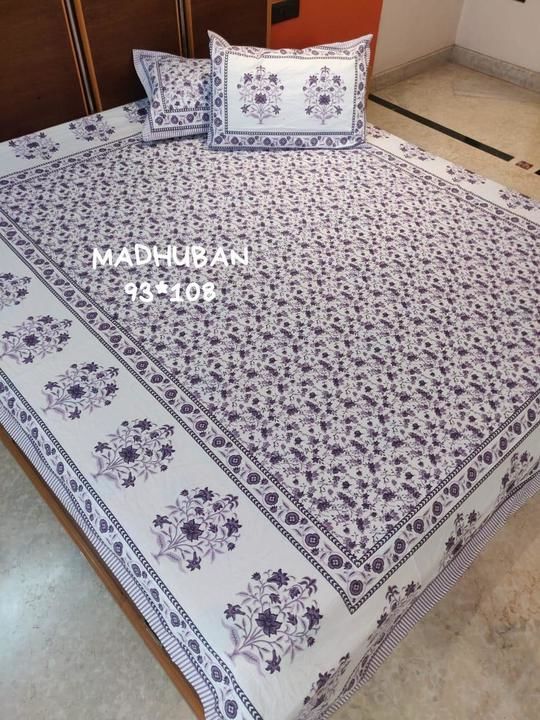 HANDBLOCK DOUBLE BED BEDSHEET  uploaded by business on 6/25/2021