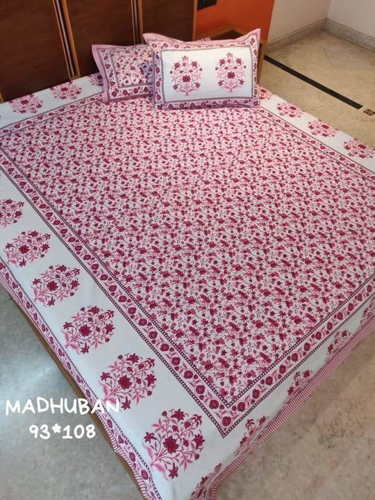HANDBLOCK DOUBLE BED BEDSHEET  uploaded by QUILT N RAZAI  on 6/25/2021