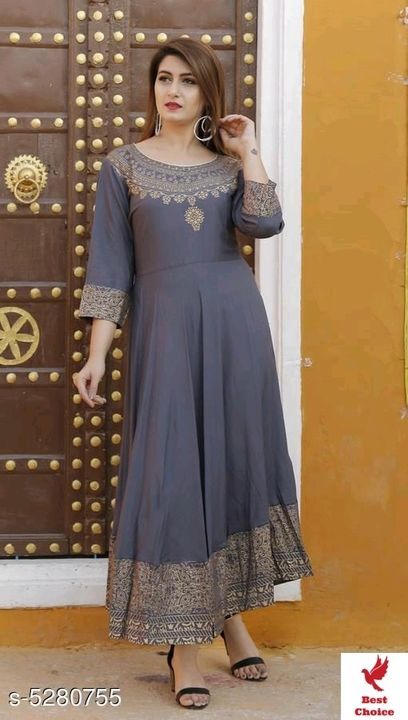 Post image If you are interested  in buying these Trendy Rayon women's Kurtis call us-9041063833Rs-800