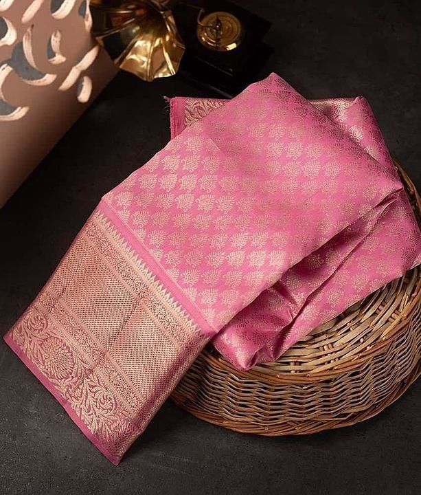  Talambralu bridal Kanchipuram silk saree in Baby pink saree uploaded by business on 8/16/2020