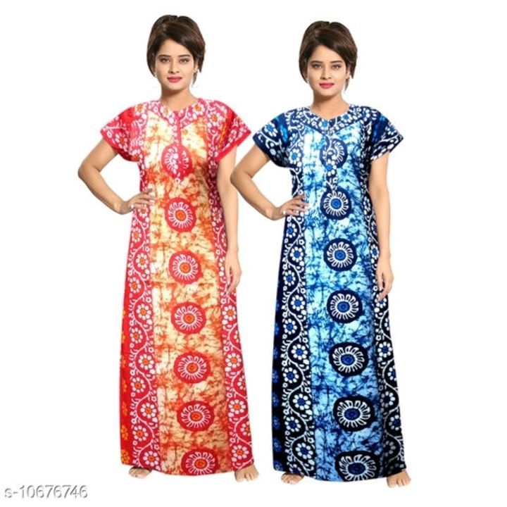 Women Cotton Nightdress Combo uploaded by SRSD SHOPPING on 6/25/2021