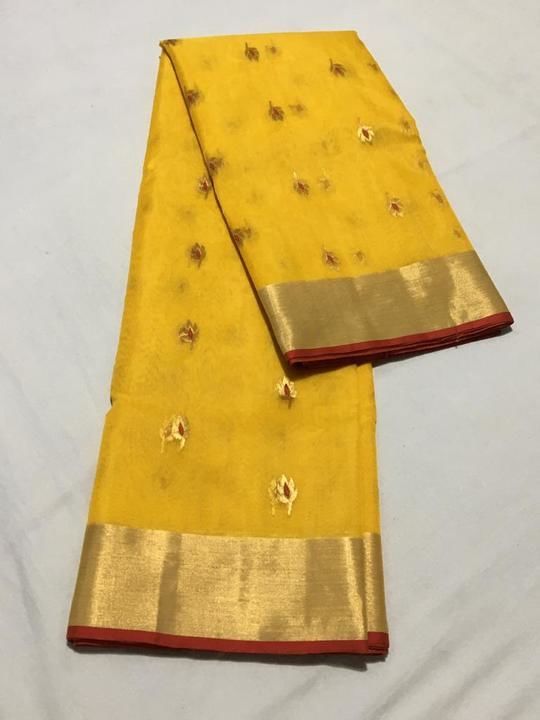 Fabric chanderi kataan silk saree  uploaded by business on 6/25/2021
