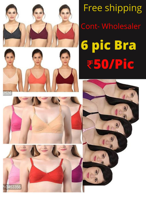 Women Bras (Pack of 6) uploaded by business on 6/25/2021