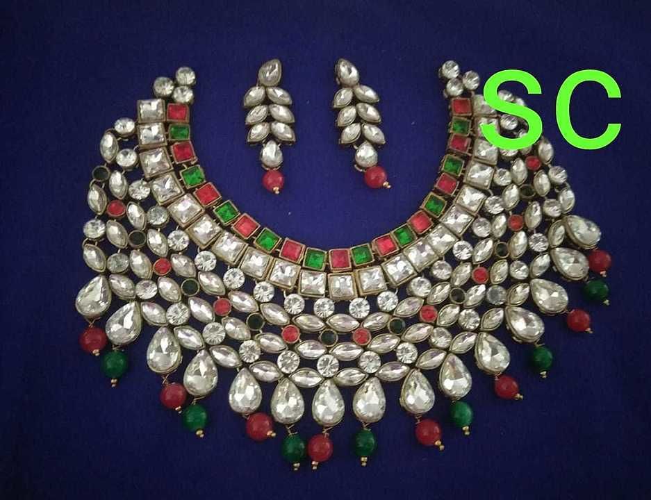 Handmade kundan jewellery set uploaded by business on 5/27/2020