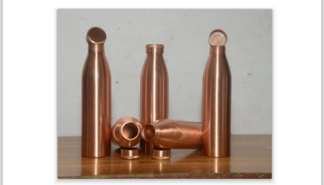 Copper Water Bottles uploaded by Srini's Copper Gift World on 6/25/2021
