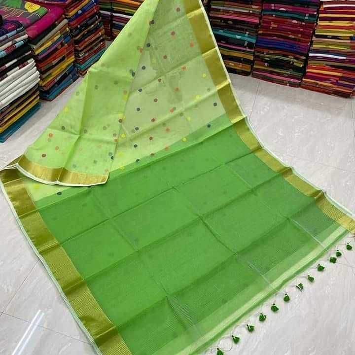 Silk butta saree uploaded by Maa Tara Textile on 6/25/2021