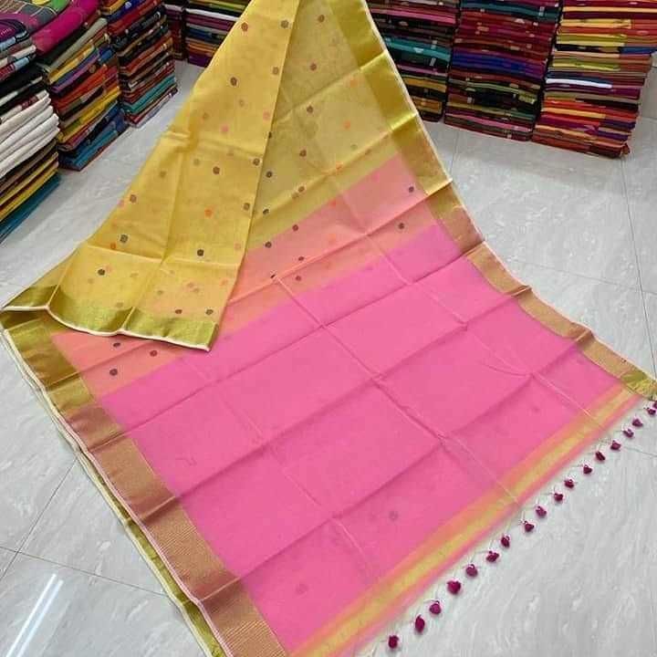 Silk butta saree uploaded by Maa Tara Textile on 6/25/2021