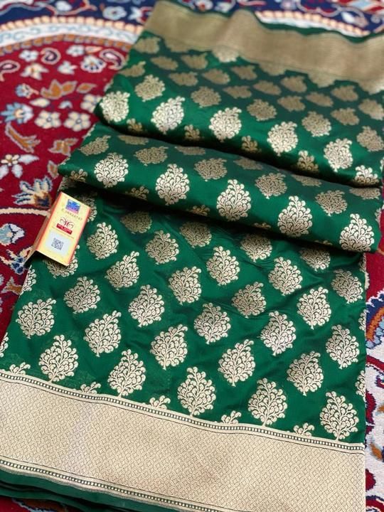 Banarasi pure katan silk saree uploaded by business on 6/26/2021
