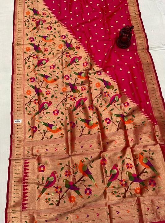 Pure silk original paithani uploaded by business on 6/26/2021