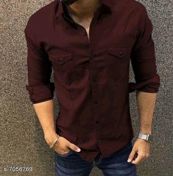 Post image New Stylish Men's Shirt 

Fabric: Drill Cotton
Sleeve Length: Long Sleeves
Pattern: Solid
Multipack: 1
Sizes:
XL (Chest Size: 43 in, Length Size: 33.5 in) 
L (Chest Size: 41 in, Length Size: 33 in) 
M (Chest Size: 39 in, Length Size: 32 in) 
Dispatch: 2-3 Days