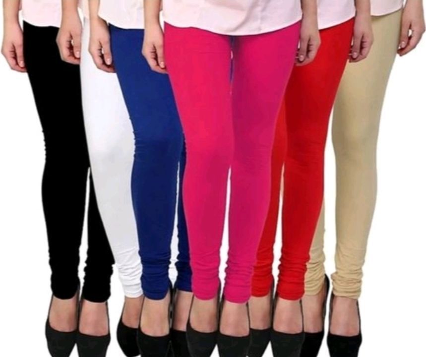 Solid Cotton leggings 7 peace wholesale rate uploaded by Mayur Enterprises on 6/26/2021