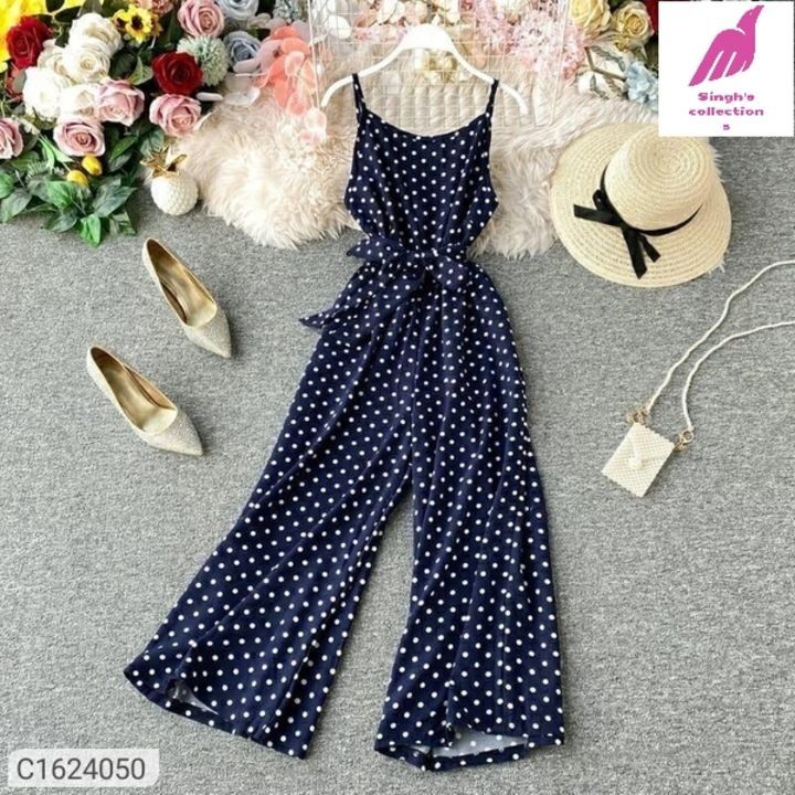 Crepe polka dot jumpsuits uploaded by business on 6/26/2021